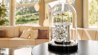Hermle Astrolabium II Mantel Clock in Black/Nickel at Premier Clocks