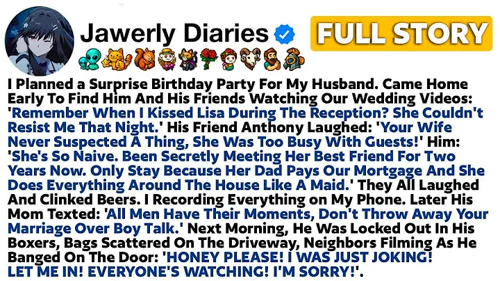 FULL STORY I Planned a Surprise Birthday Party For My Husband  Came Home Early To Find Him