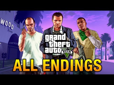 GTA 5 - All Endings / Final Missions