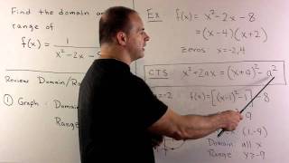 Domain And Range Of 1 X 2 2x 8 Youtube