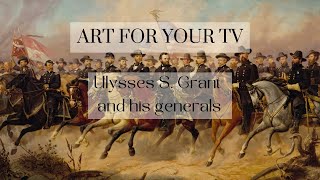 Ulysses S. Grant Frame TV Screensaver, 2 Hours NO MUSIC, Civil War Art, Military Art, Union Army