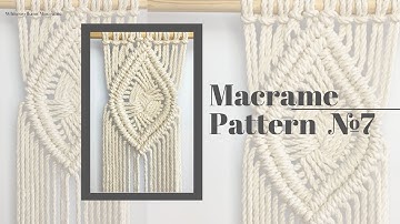DIY Macrame Pattern: Diamond Pattern #7 - Macrame Diamond with twisted middle