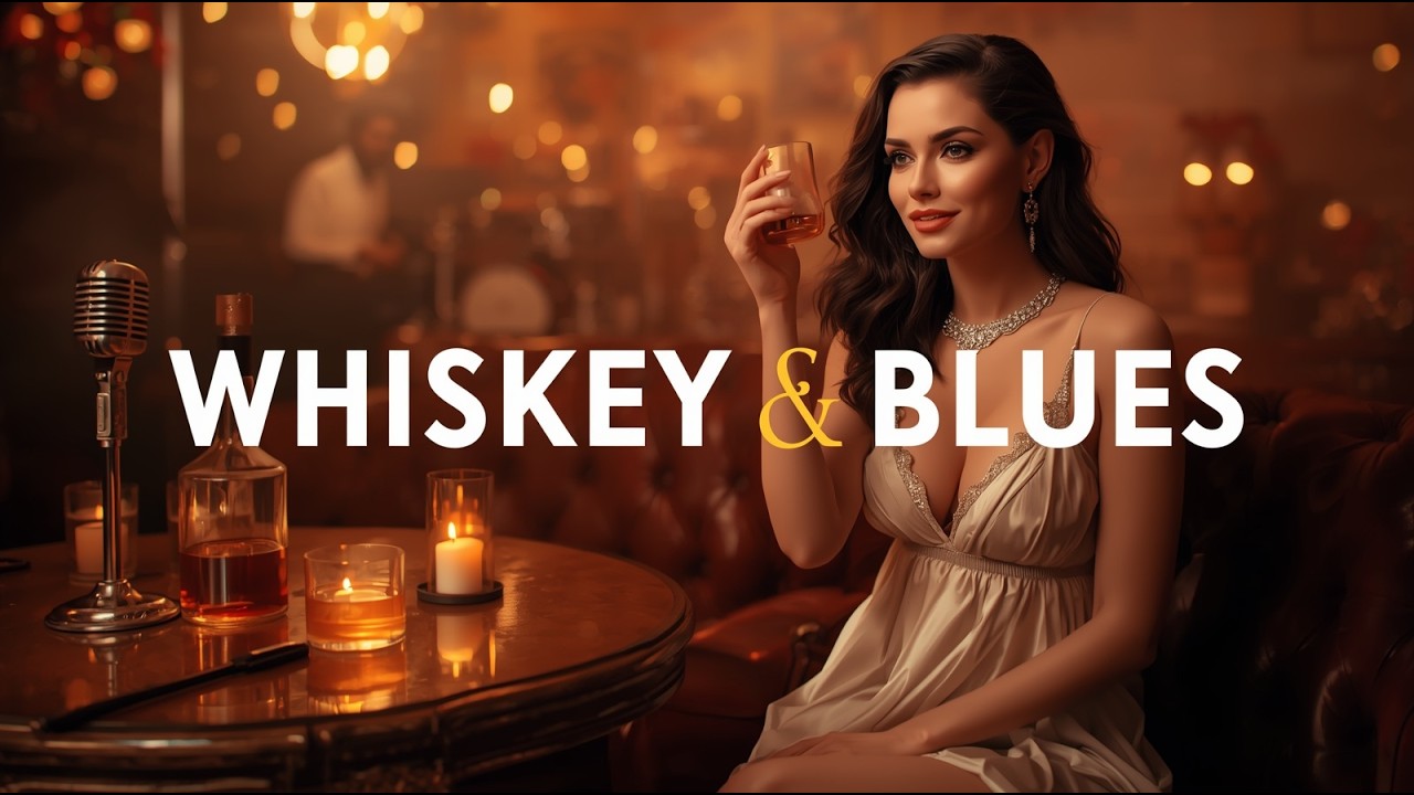 Whiskey Blues Mix 🥃 Elegant Tunes for a Moody Evening Vibe | Chill Blues Bar Music