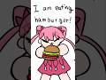 🍔I am eating hamburger 🍔 #アニメーション #animation