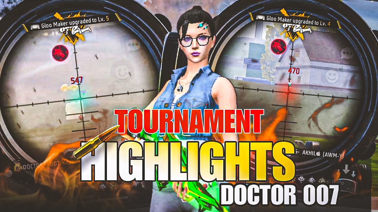 TOURNAMENT HIGHLIGHTS 🏆🇮🇳 || by DOCTOR 007🩺 || SNIPER HIGHLIGHTS || 