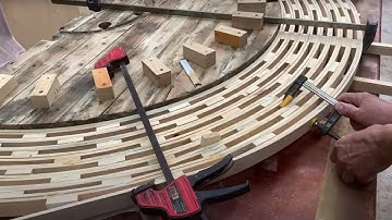 Curve Art In Wood Interior Design // How To Make A Soft Curved Bench