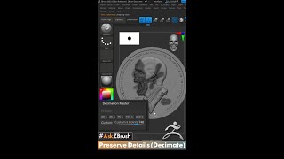 Celebrity #AskZBrush Shorts - Preserve Details with Decimation Master Wealth