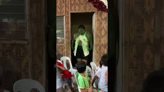Hulk Costume Scares Children, Their Fear Becomes Laughter