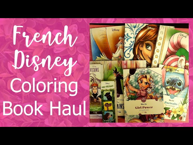 French Disney Coloring book Haul and Flip! 