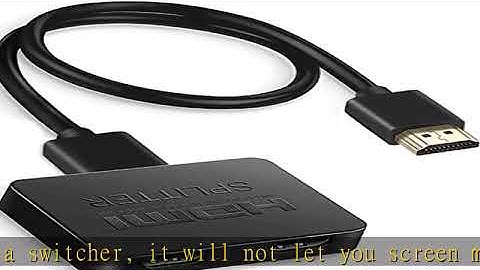 avedio Links HDMI Splitter 1 in 2 Out, 4K HDMI Splitter for Dual Monitors Duplicate/Mirror Only, 1x