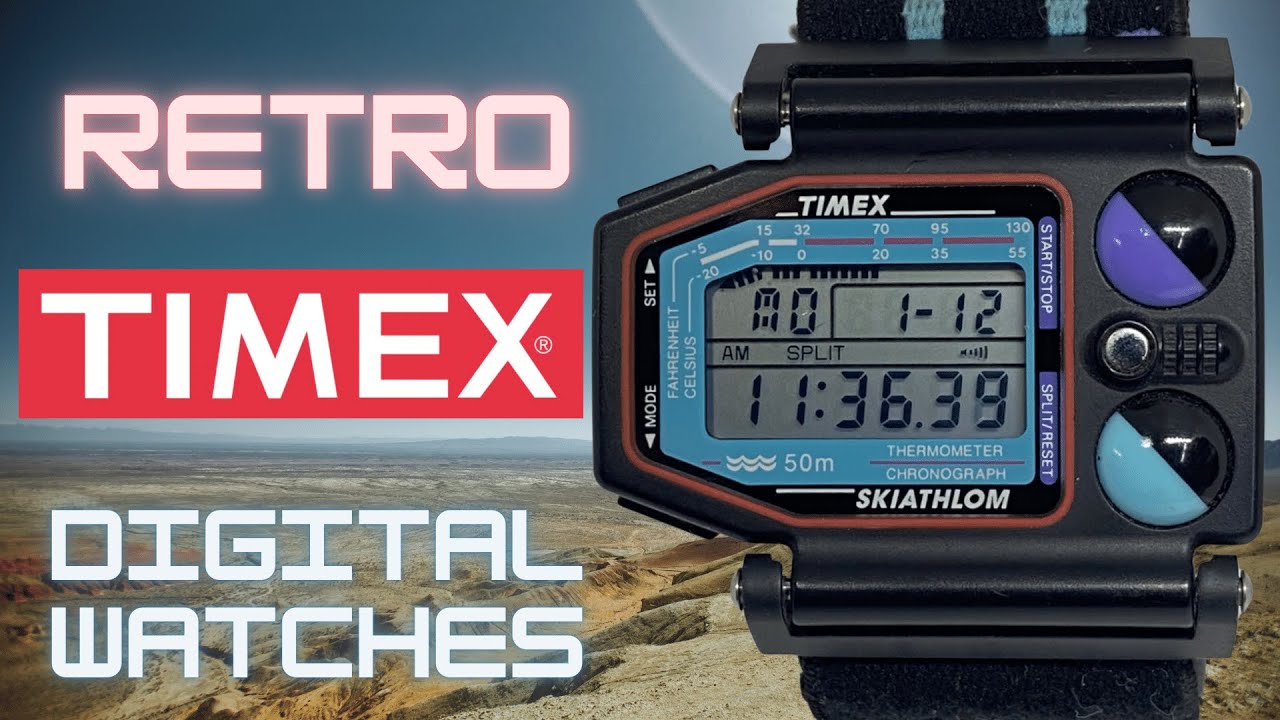 TIMEX RETRO DIGITALS - 70s 80s and 90 vintage digital watch overview with  history of Timex #timex - YouTube