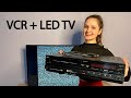 How to connect an old vcr to a new tv  vhs tape recorder  philips tv 43