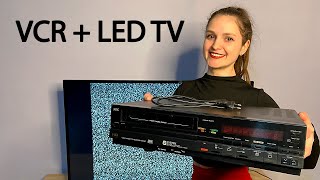 How To Connect An Old Vcr To A New Tv | Vhs Tape Recorder + Philips Tv 43″