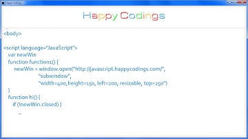 JavaScript | Open a new window and close it
