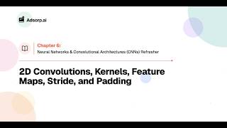 6.3 | 2D Convolutions, Kernels, Feature Maps, Stride, and Padding