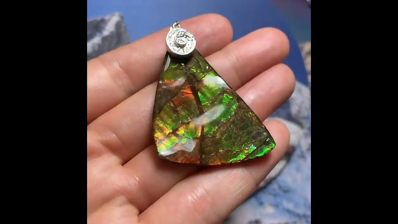 Healing Ammolite Jewelry: Light, Color, and 70 Million Years of Beauty  Pendant 