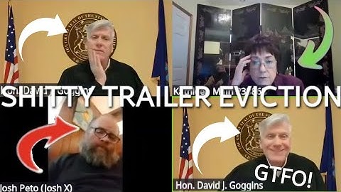 literal trailer trash EVICTION, ordered out MONTHS AGO!