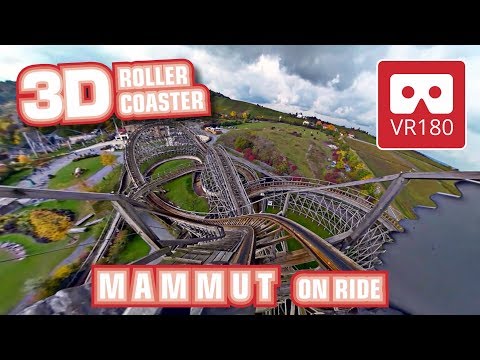 VR Roller Coaster VR 180 3D Experience | Mammut VR180 POV onride | Tripsdrill | Achterbahn | Oculus
