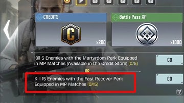Kill 15 enemies with the Fast Recover perk Equipped in mp matches