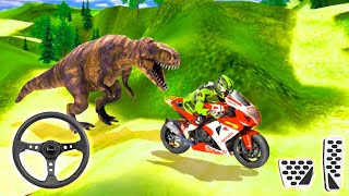 Offroad Bike Rescue Driving Gadi Game 2021 - Bike VS Dainasor Simulator - Android Gameplay screenshot 5