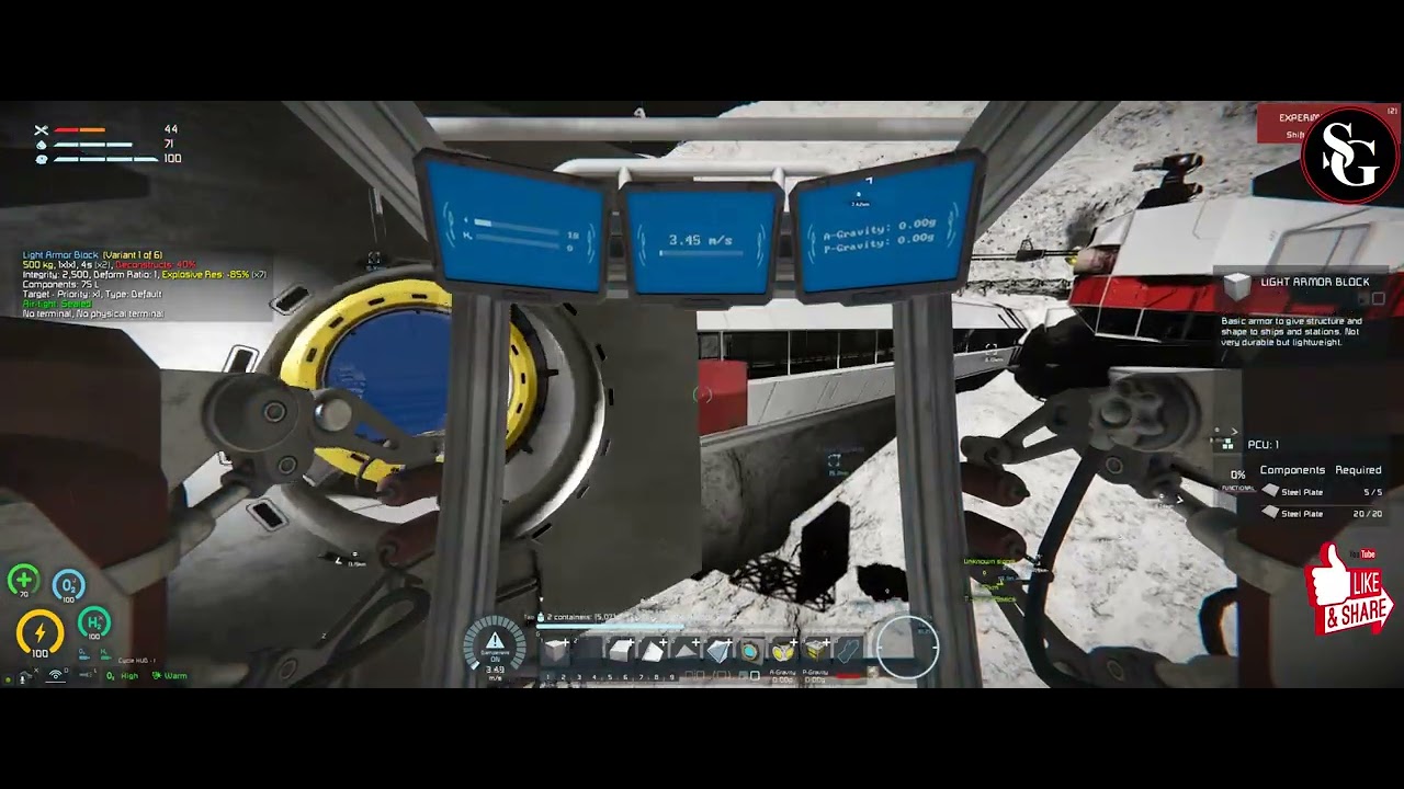 Building a Mining Ship in 2023 No Suit Space Survival Season 2 Space ...