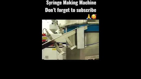 Automatic disposable syringe assembly line machine