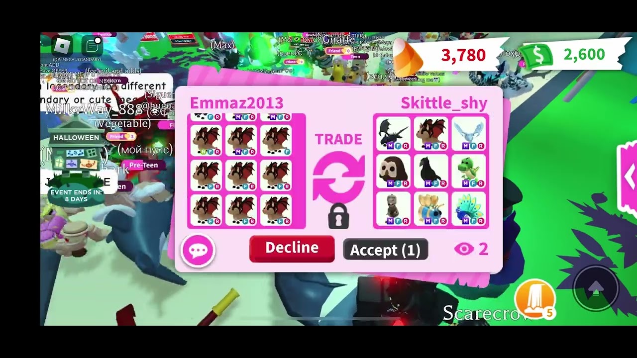 Big Flex Battle & Offer For Mega Bat Dragon in Adopt Me 😵‍💫