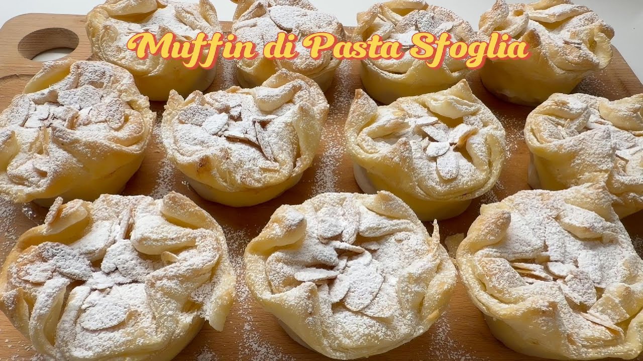 Muffin Di Pasta Sfoglia, con l'ingrediente segreto, pronto in 15 minuti #muffin #pastasfoglia