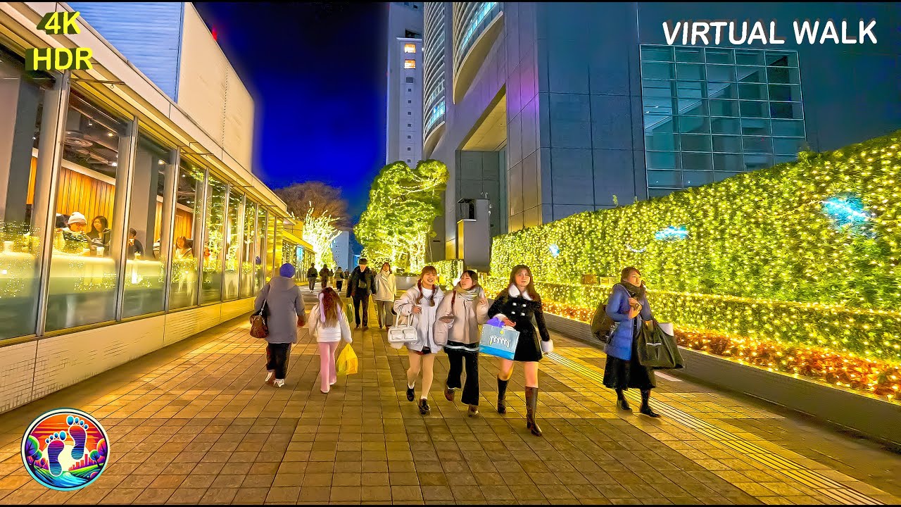 Tokyo Kabukicho Saturday Night Walk 歌舞伎町 → Shinjuku Southern Terrace | Winter Illumination  • 4K HDR