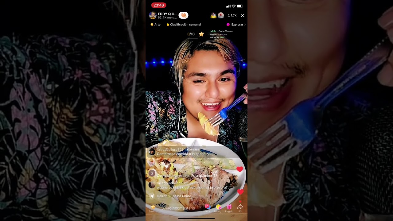 ASMR | comiendo pollo a la brasa - me hacen preguntas ( asmr food)