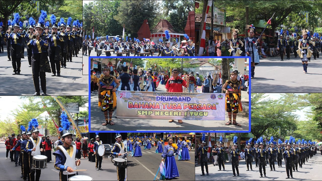 PARADE DRUMBAND KABUPATEN - (BAHANA TUSA PERSADA) SMP NEGERI 1 TUGU KAB. TRENGGALEK
