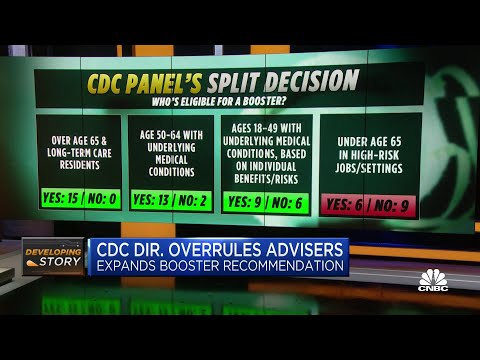 CDC director overrules advisors, expands Covid vaccine booster recommendation