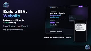 Build a Real Website with Claude+Supabase+ Twili|Database,SMS Alerts & FREE Hosting on Netlify#ai