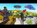 Franklin Trying To Survive an Alien Invasion in Los Santos GTA 5 | SHINCHAN and CHOP