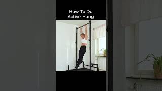 Unlock 🔓 An Active Hang In Under A Minute 📈 #calisthenics #activehang #tutorial #ytshorts #athlete