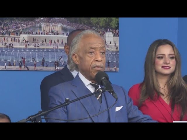 Rev Al Sharpton Leads Service On Martin Luther King Day