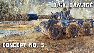 Concept No. 5 • 10,4K DAMAGE 8 KILLS • World of Tanks