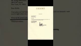 OF COURSE Trump sent typewritten notes. Like this one to me NEW PODCAST: http://tinyurl.com/mwfvn6ek