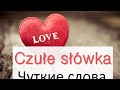 Польский. Тема: Czule slowka