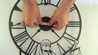 How to Install Hour and Minute Clock Hands-Comment installer le système mécanique d'une horloge?