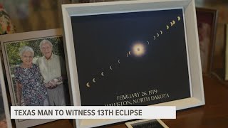 105-year-old man to experience 13th eclipse after traveling the world with his wife to see them