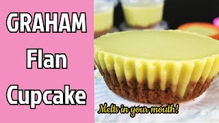 GRAHAM FLAN CUPCAKE using AVOCADO [ No Steam , No Bake , No Oven , No Mixer ] #shorts