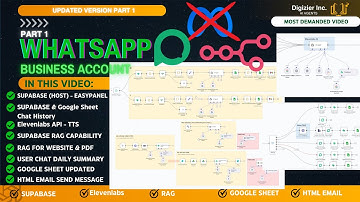 Build an Advanced WhatsApp AI Agent using n8n, Supabase, Evolution API, Google Sheets, Chat Summary
