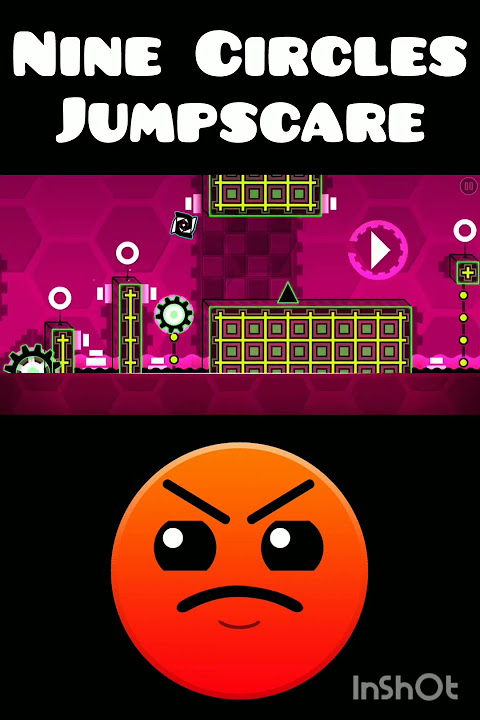 Nine Circles Jumpscare in Geometry Dash 🤯 #geometrydash #gdupdate #gd