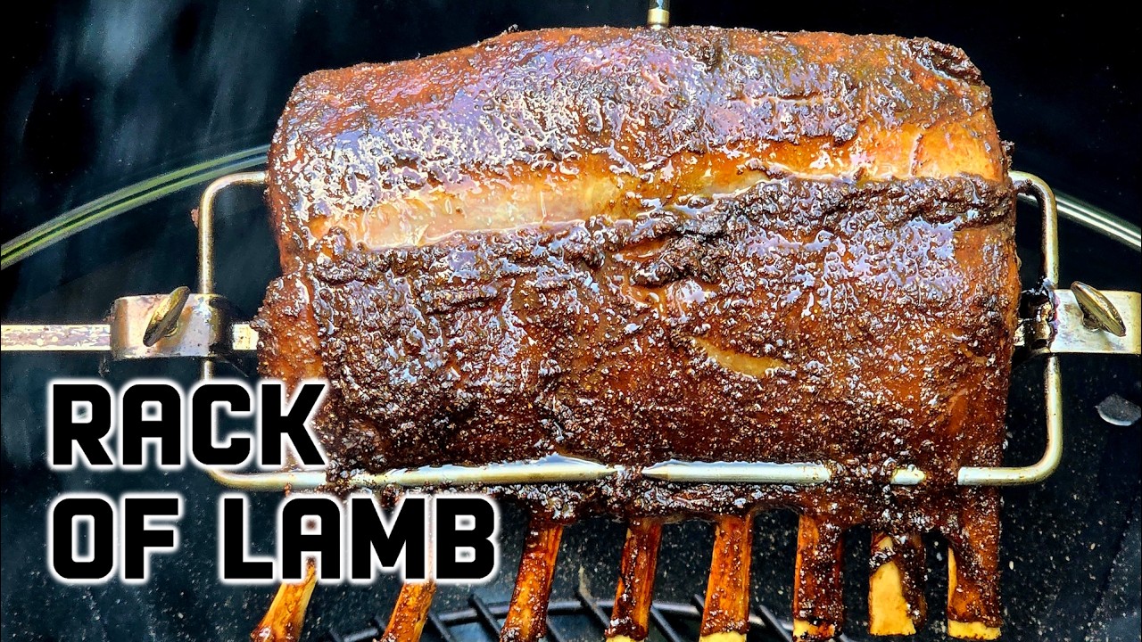 Lamb Rack Rottiserie Lamb Chops on the Weber Kettle | Smoky, Bold and Delicious Rotisserie ...