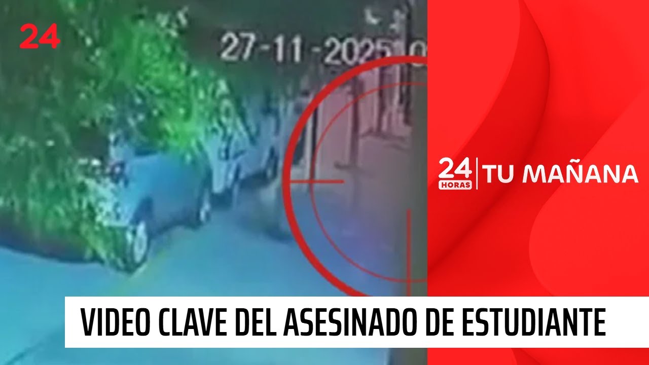 Quién era el joven: el VIDEO clave del asesinato de estudiante en Santiago