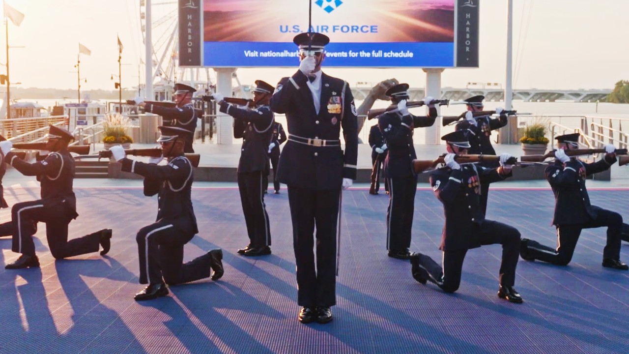 US Air Force Honor Guard Drill Team: "Drill at Dusk" | FULL PERFORMANCE | WETA Arts