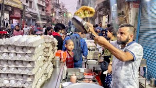 India’s Most Talented Omeletwala | Fastest Buttery Omelette making | Ramadan Street Food India