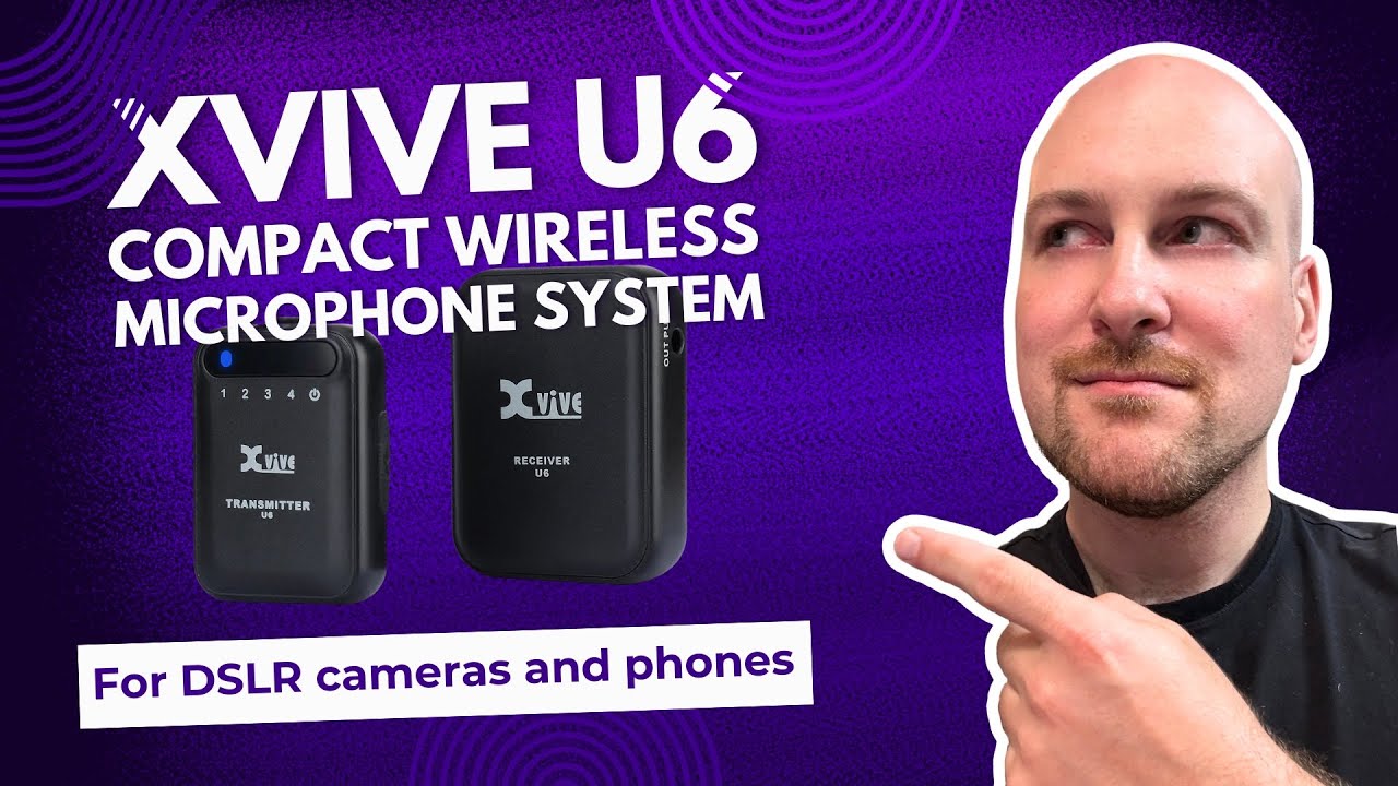 Xvive U6 Micronfono Wireless Compatto A Capsula Integrata – Banda 2.4GHz, Latenza <5 Ms, Fino A 5 Ore Di Autonomia – Per Cantanti E Performer