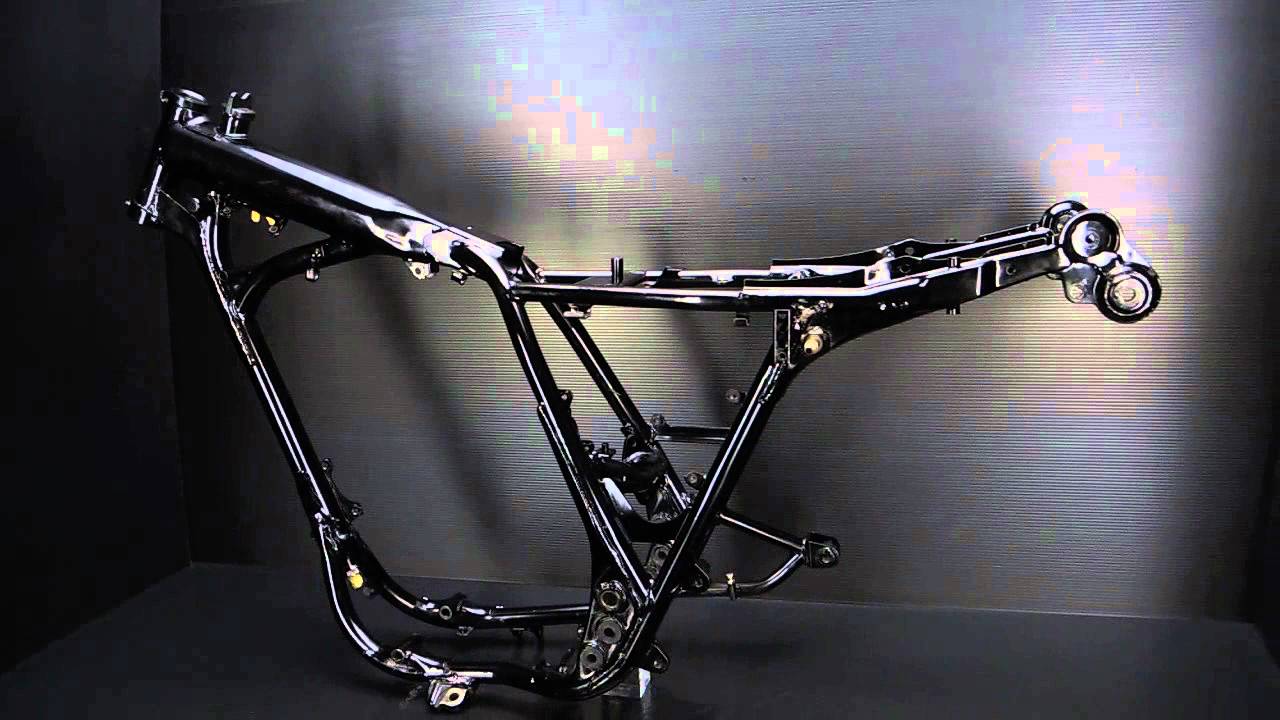 ヤマハ【SR400 1JR】書付き純正フレームはこんな感じです。 - YouTube